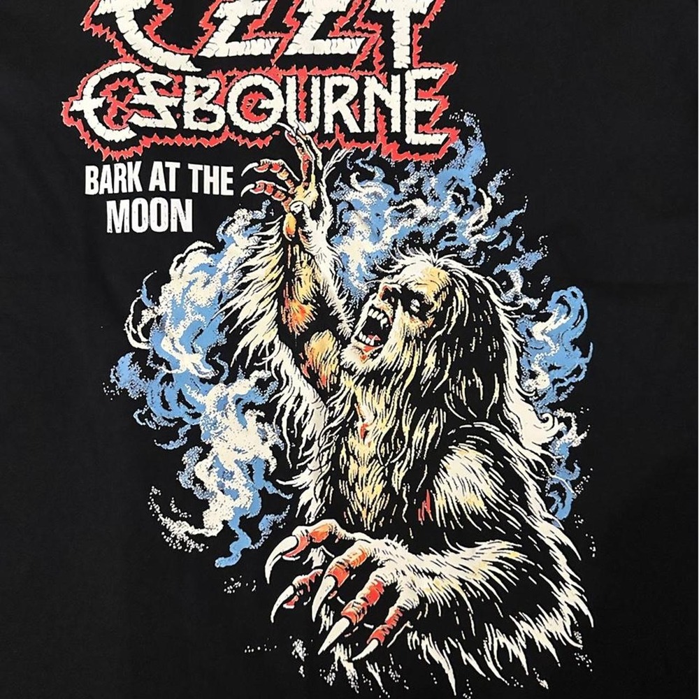 Ozzy Osbourne Bark at the Moon Black Graphic T-Shirt Mens Medium CG Company